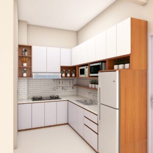 Kitchen Set Putih Coklat
