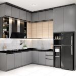 Kitchen Set Warna Abu Abu